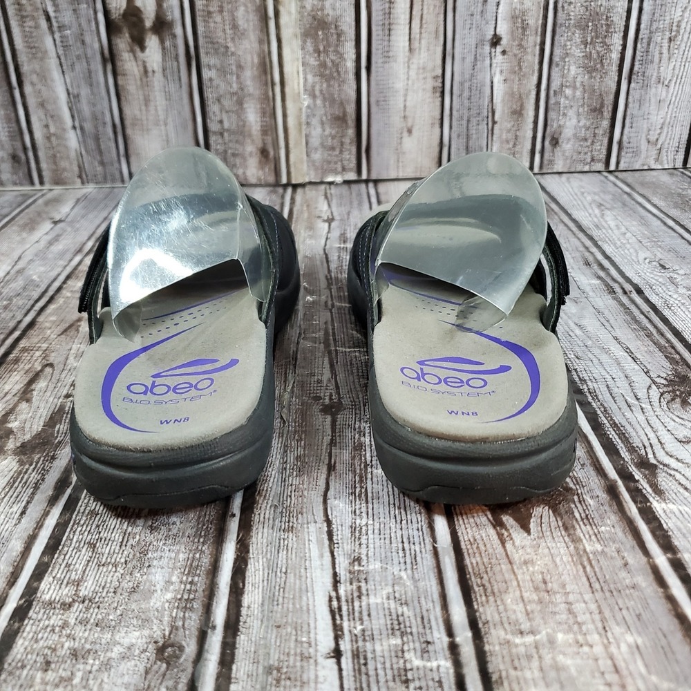 Abeo Women's Gargona Sandals Orthopedic Slide Sandals Bio System Black Size 8 N - Picture 5 of 8